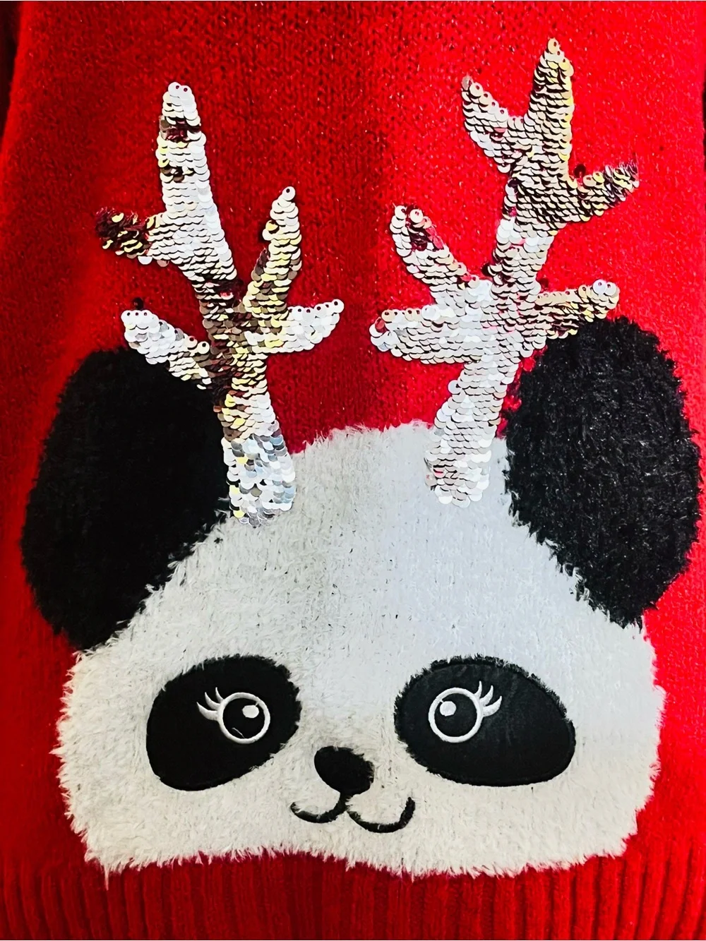 JUSTICE Size 18/20 NWOT Holiday Sweater w/ Reversible Sequins